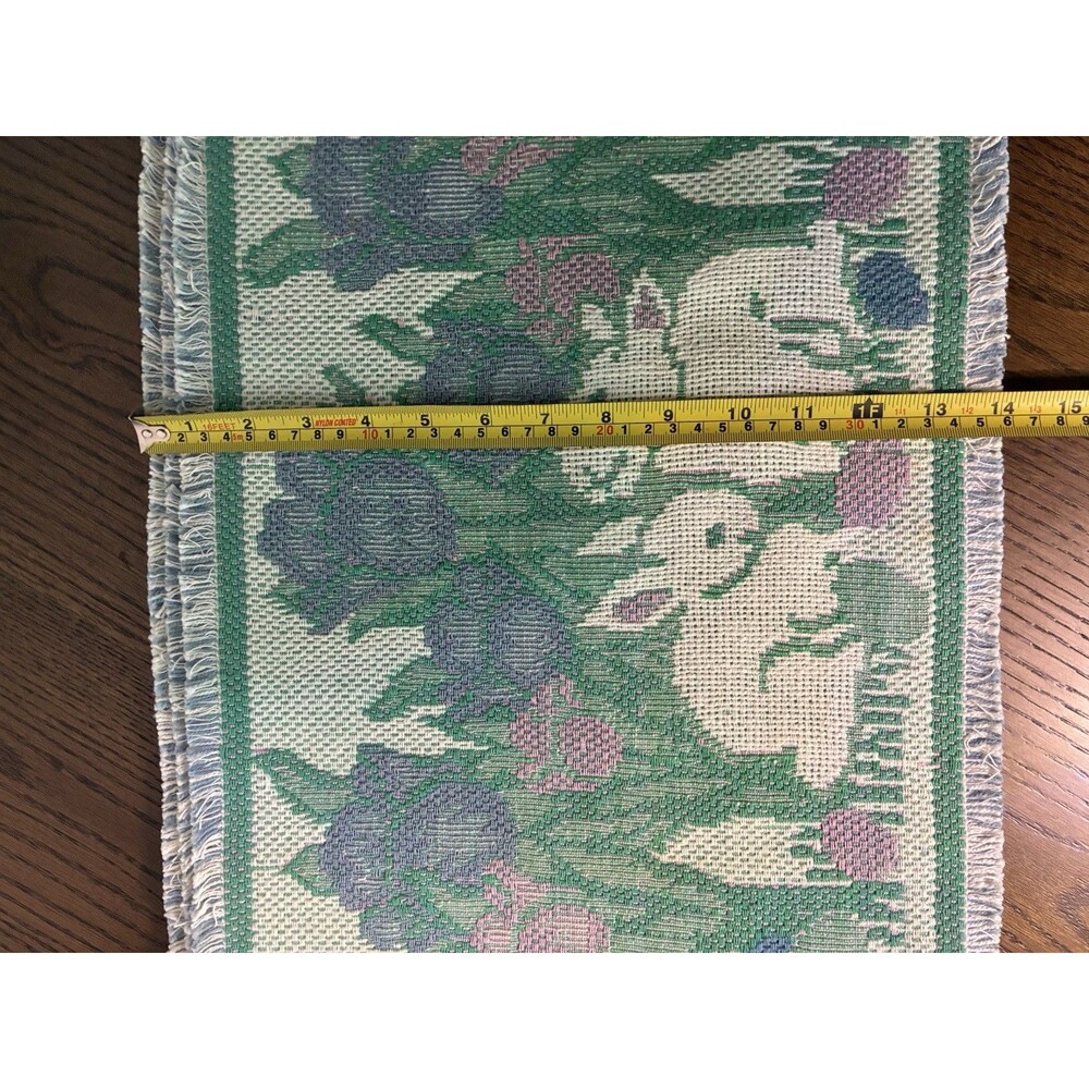 Park B Smith Bunny Rabbits & Easter Tulips (4) Needlepoint Tapestry Placemats - Picture 7 of 7